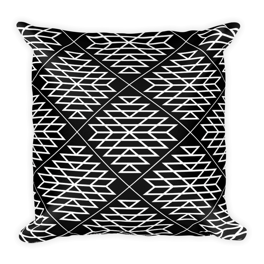 Black Diamond Square Pillow