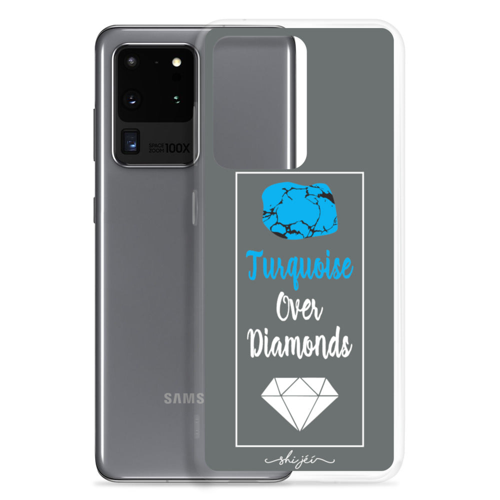 Turquoise Over Diamonds Samsung Case