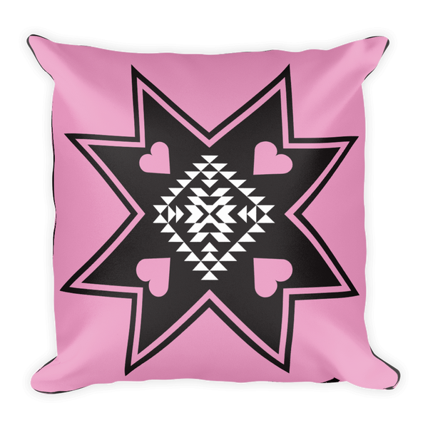 Heart Star Square Pillow