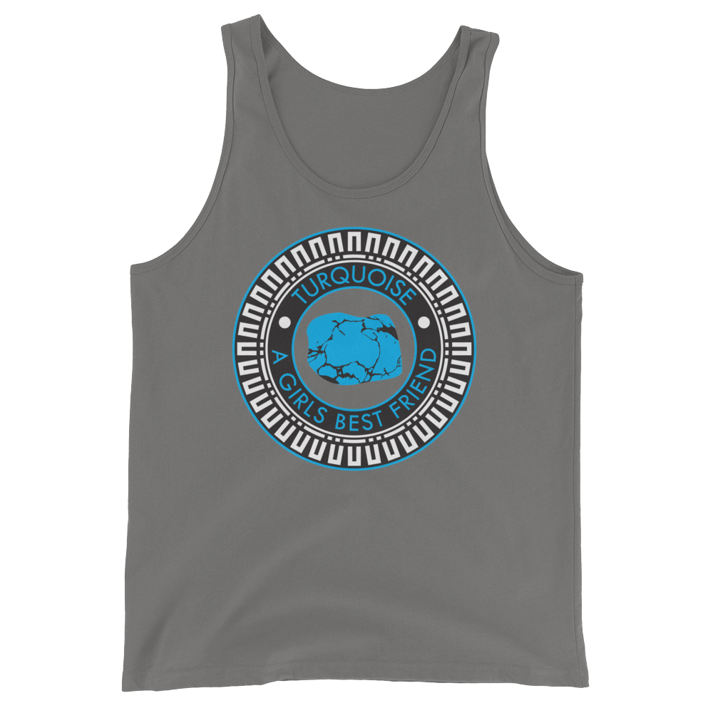 Turquoise is a Girl's Best Friend Tank Top